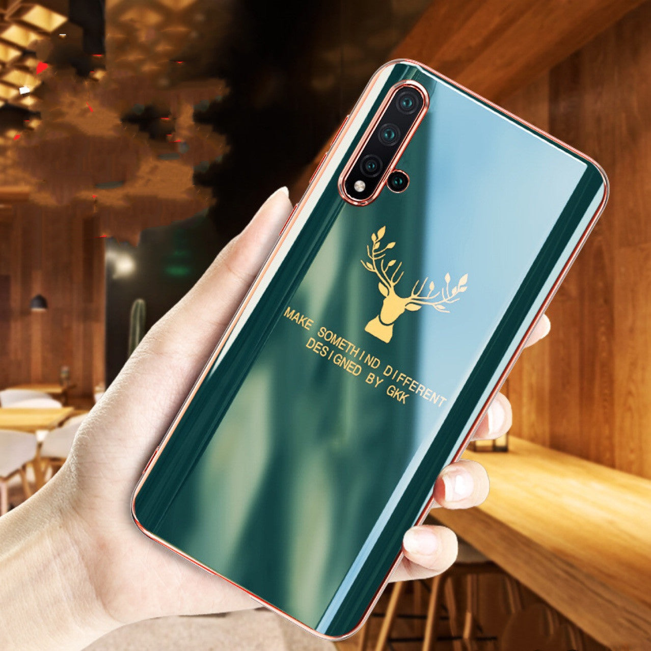 Electroplating soft glue elk mobile phone case Electroplating soft glue elk mobile phone case